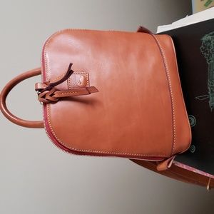 Dooney & Bourke Florentine Natural Small Zip Pod Backpack